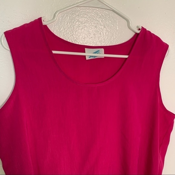 Vtg SG Sport Sleeveless Scoop Neck Blouse Pink - Picture 2 of 5